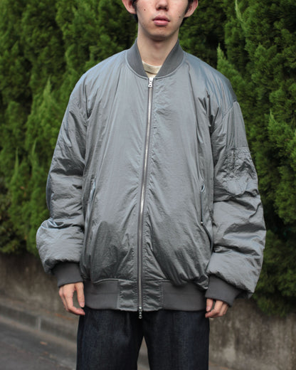 stein / OVERSIZED FLIGHT JACKET "SILVER"
