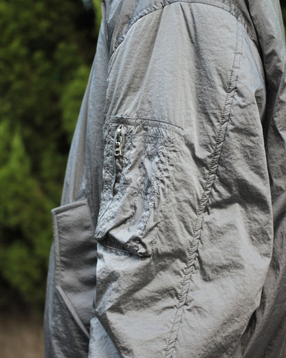 stein / OVERSIZED FLIGHT JACKET "SILVER"