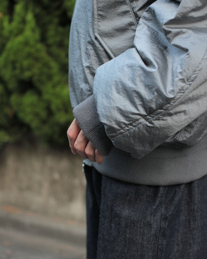 stein / OVERSIZED FLIGHT JACKET "SILVER"