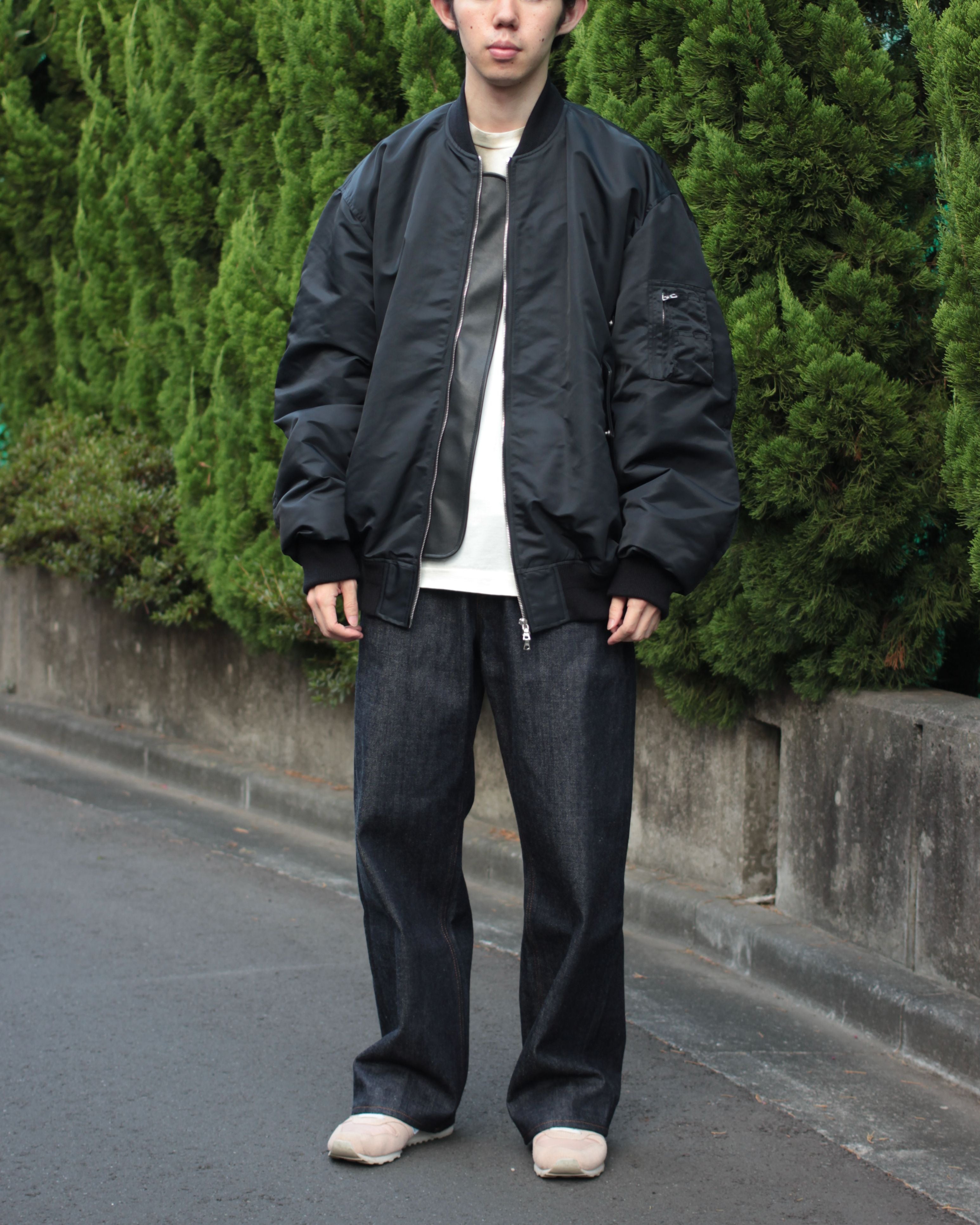 steinstein OVERSIZED FLIGHT JACKET BLACK Lサイズ - フライトジャケット