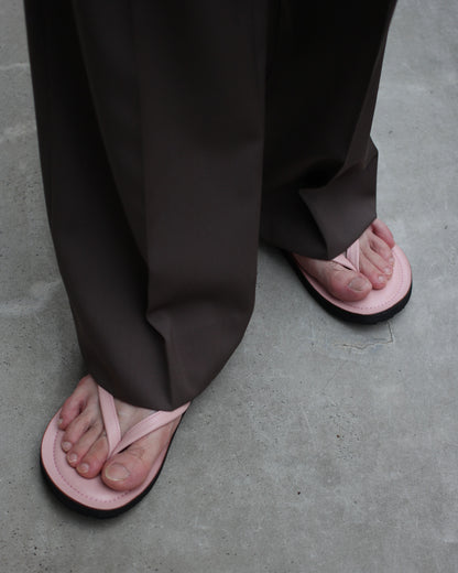 kamélia/Leather Beach Sandal "Pink"