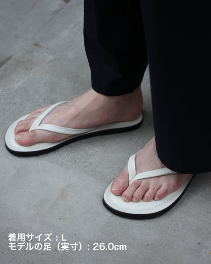 kamélia/Leather Beach Sandal "Neon purple"