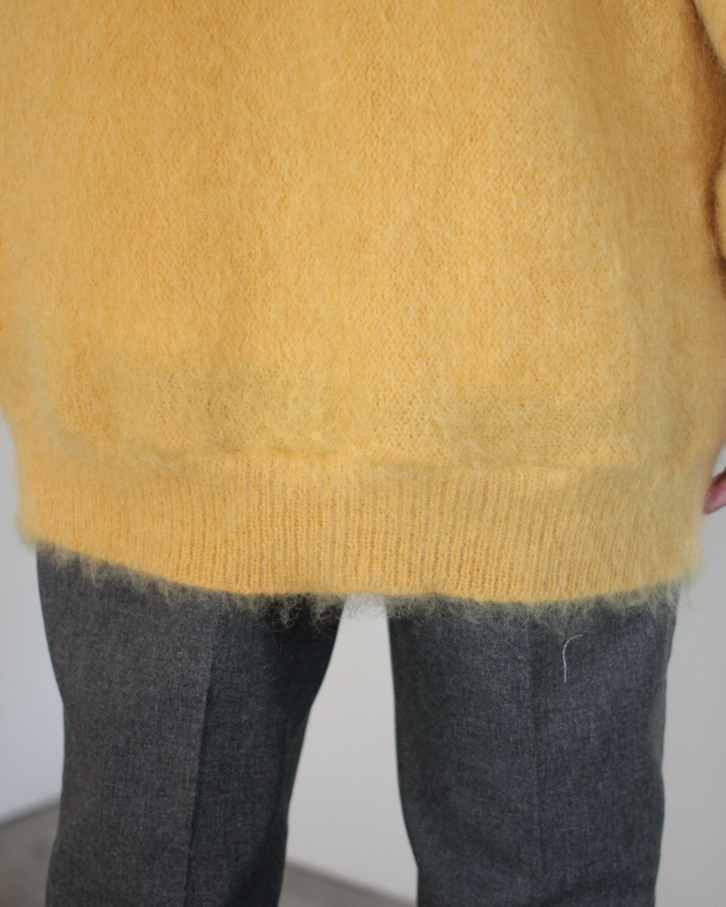 seven by seven/KNIT CARDIGAN - Brushed mohair - "YELLOW"