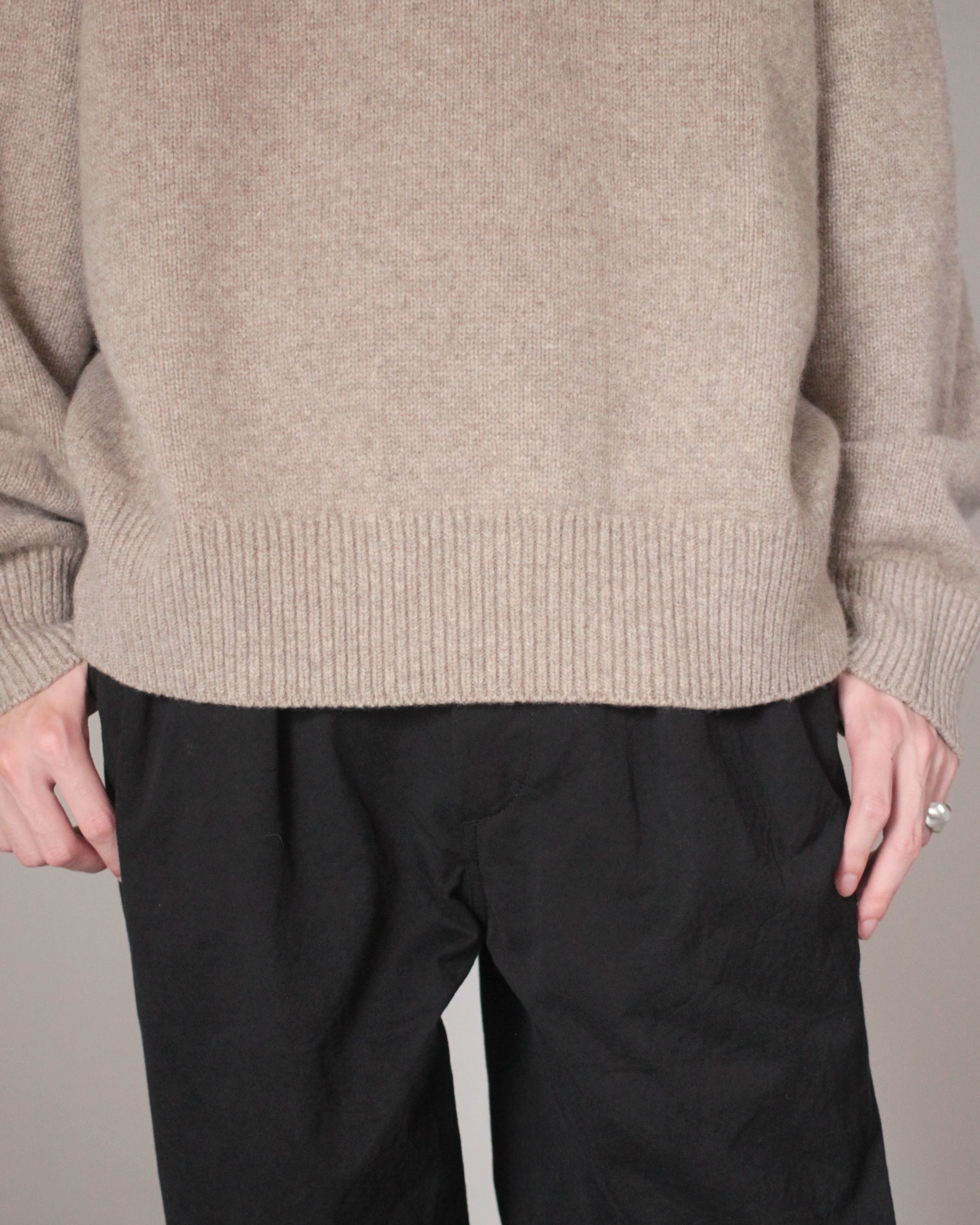 stein / EX FINE LAMBS CREW NECK KNIT LS 