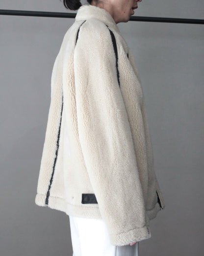 stein / WOOL FUR FLIGHT JACKET "BEIGE"