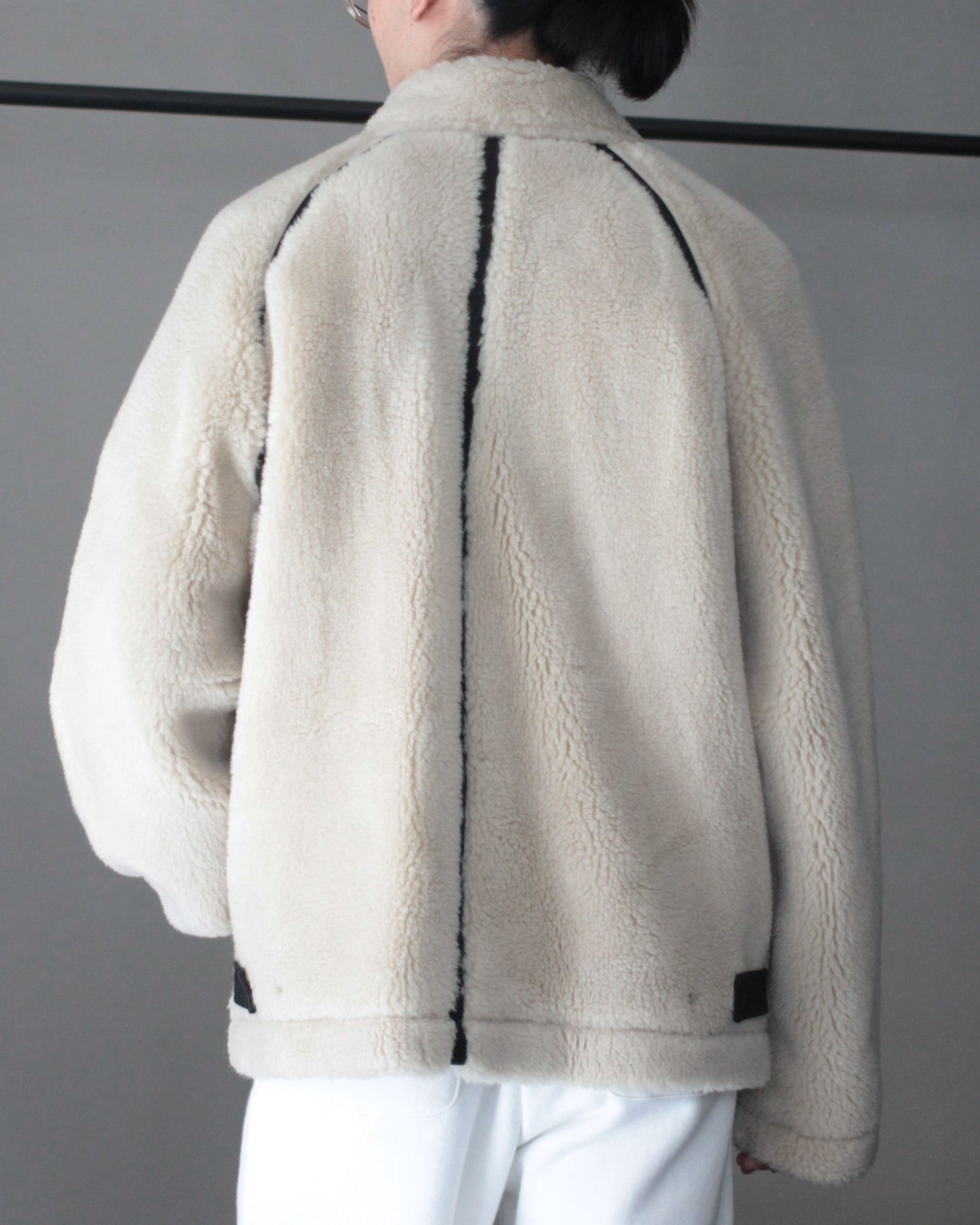 stein / WOOL FUR FLIGHT JACKET "BEIGE"