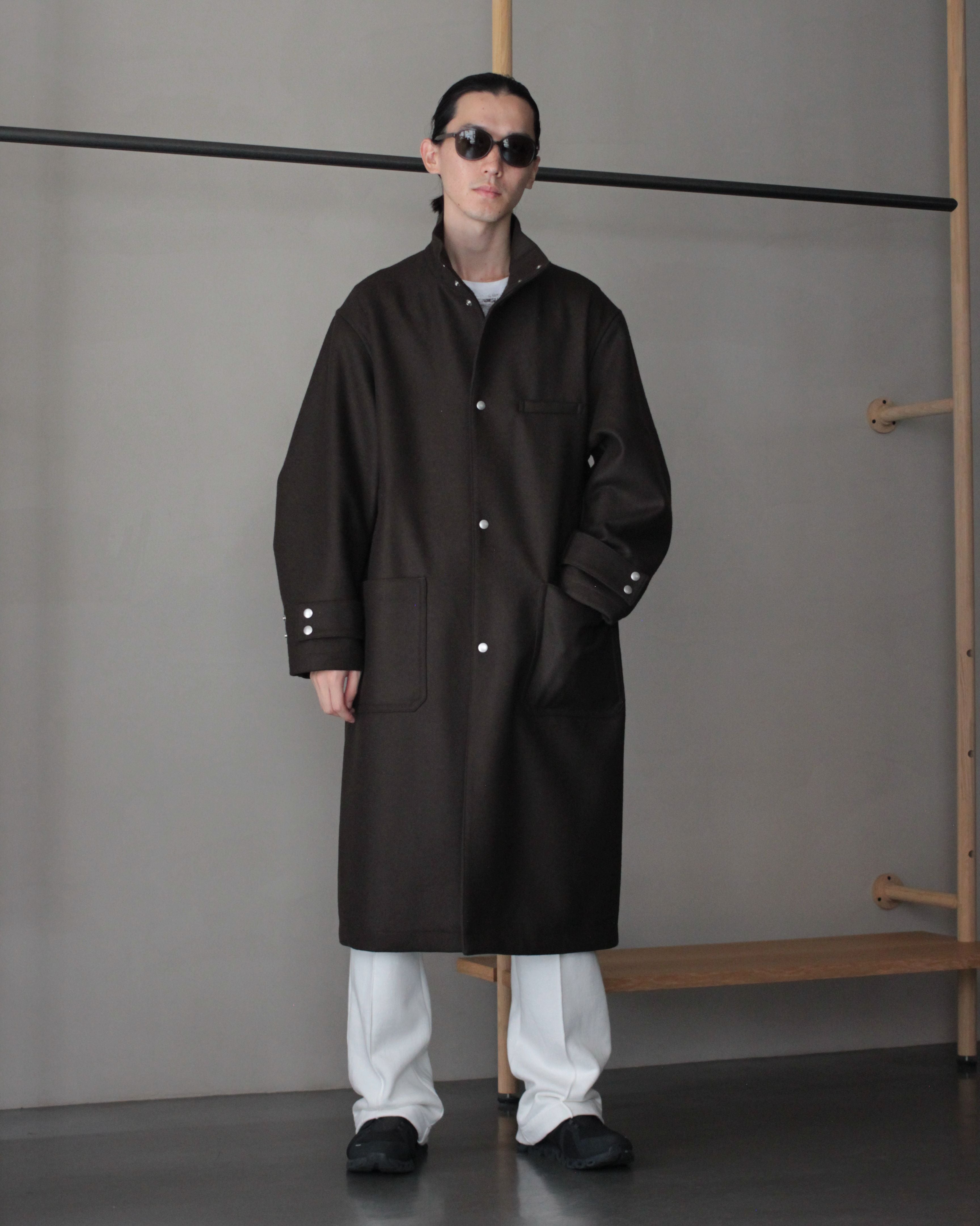 MATSUFUJI / Melton High Neck Coat 