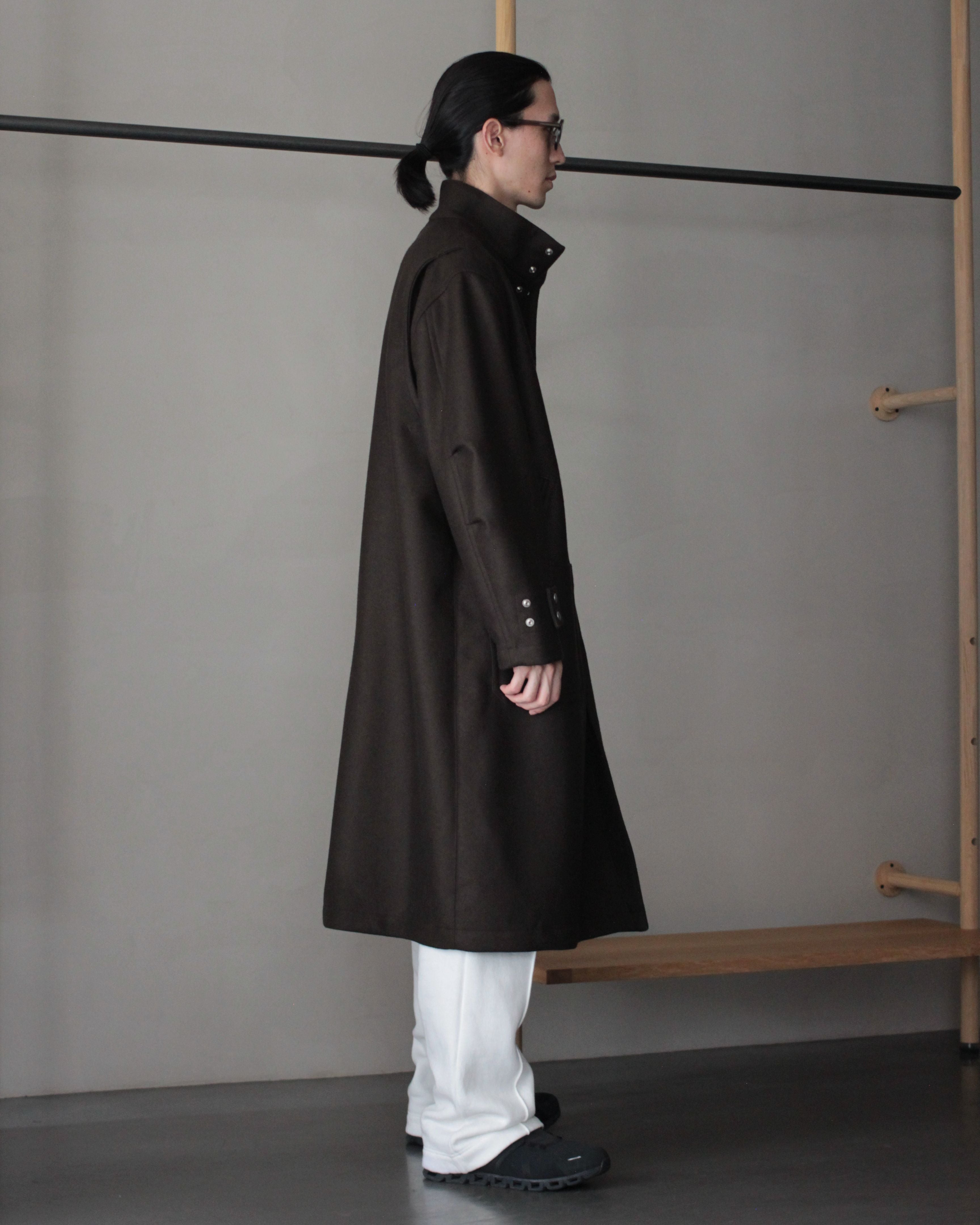 MATSUFUJI / Melton High Neck Coat 