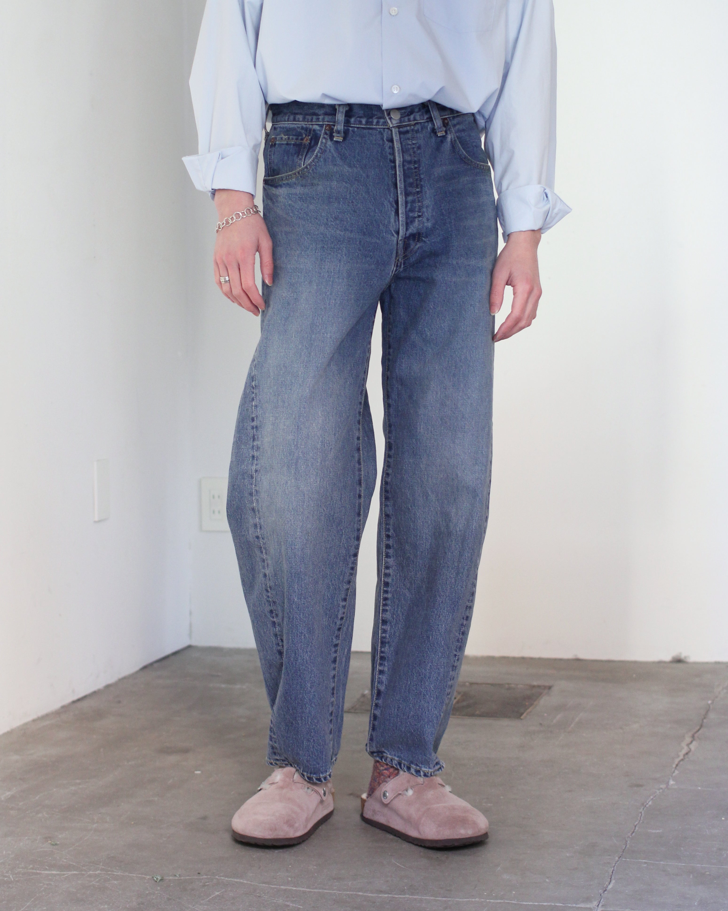 ssstein/TWIST SEAM VINTAGE DENIM JEANS