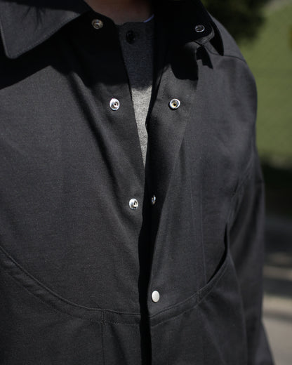 MATSUFUJI/Western Twill Shirt "BLACK"