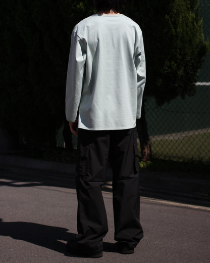 MATSUFUJI/Henley Neck Long Sleeve Shirt "LEAF"