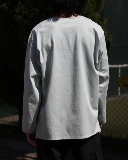 MATSUFUJI/Henley Neck Long Sleeve Shirt "LEAF"