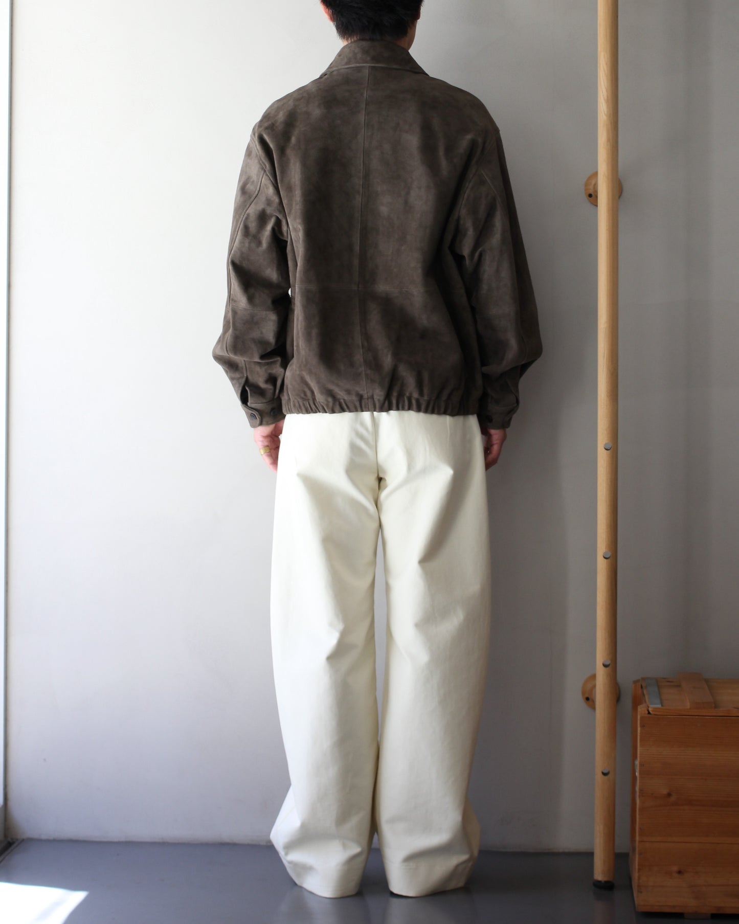 ssstein/GOAT SUEDE ZIP JACKET "OLIVE"