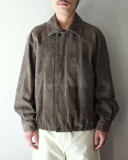 ssstein/GOAT SUEDE ZIP JACKET "OLIVE"