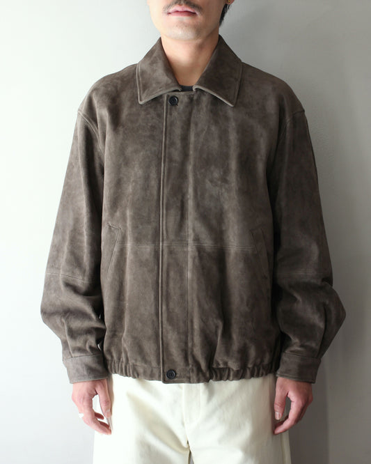 ssstein/GOAT SUEDE ZIP JACKET "OLIVE"