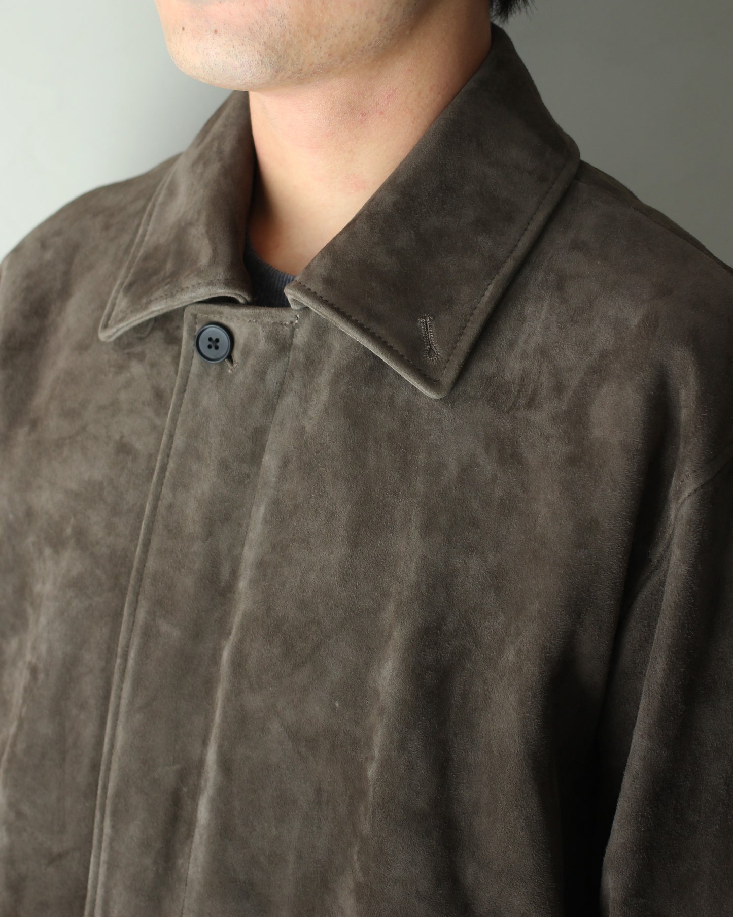 ssstein/GOAT SUEDE ZIP JACKET "OLIVE"