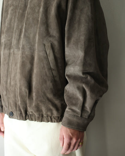 ssstein/GOAT SUEDE ZIP JACKET "OLIVE"