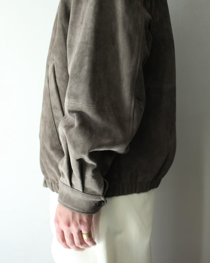 ssstein/GOAT SUEDE ZIP JACKET "OLIVE"