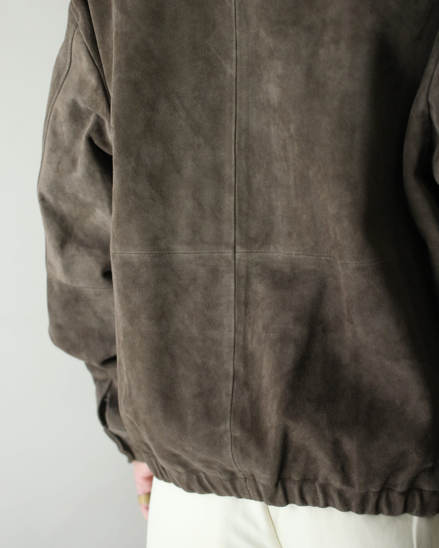 ssstein/GOAT SUEDE ZIP JACKET "OLIVE"