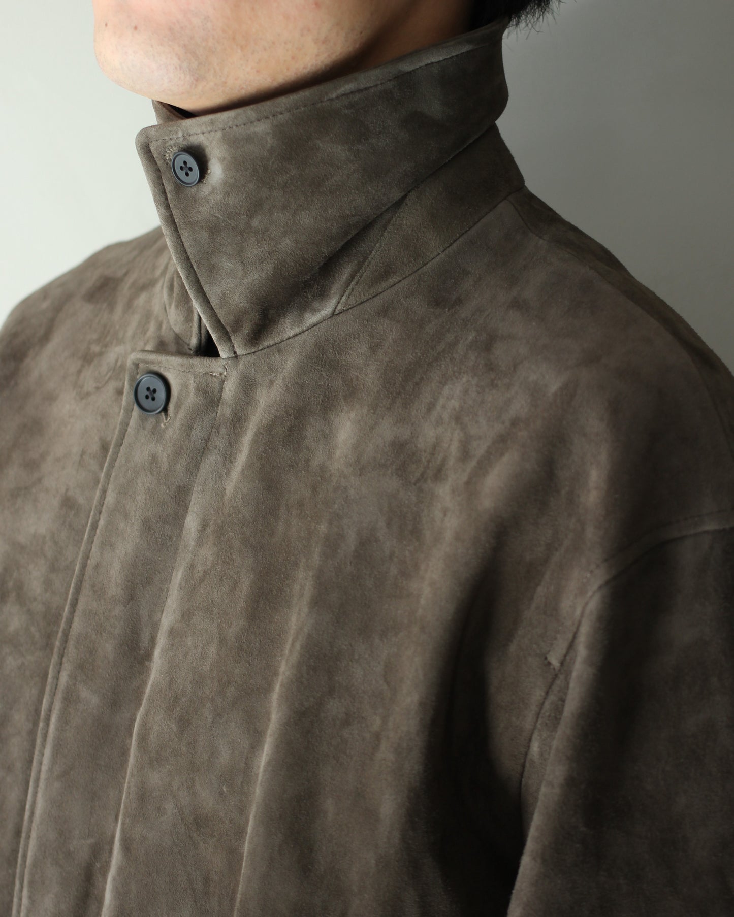 ssstein/GOAT SUEDE ZIP JACKET "OLIVE"