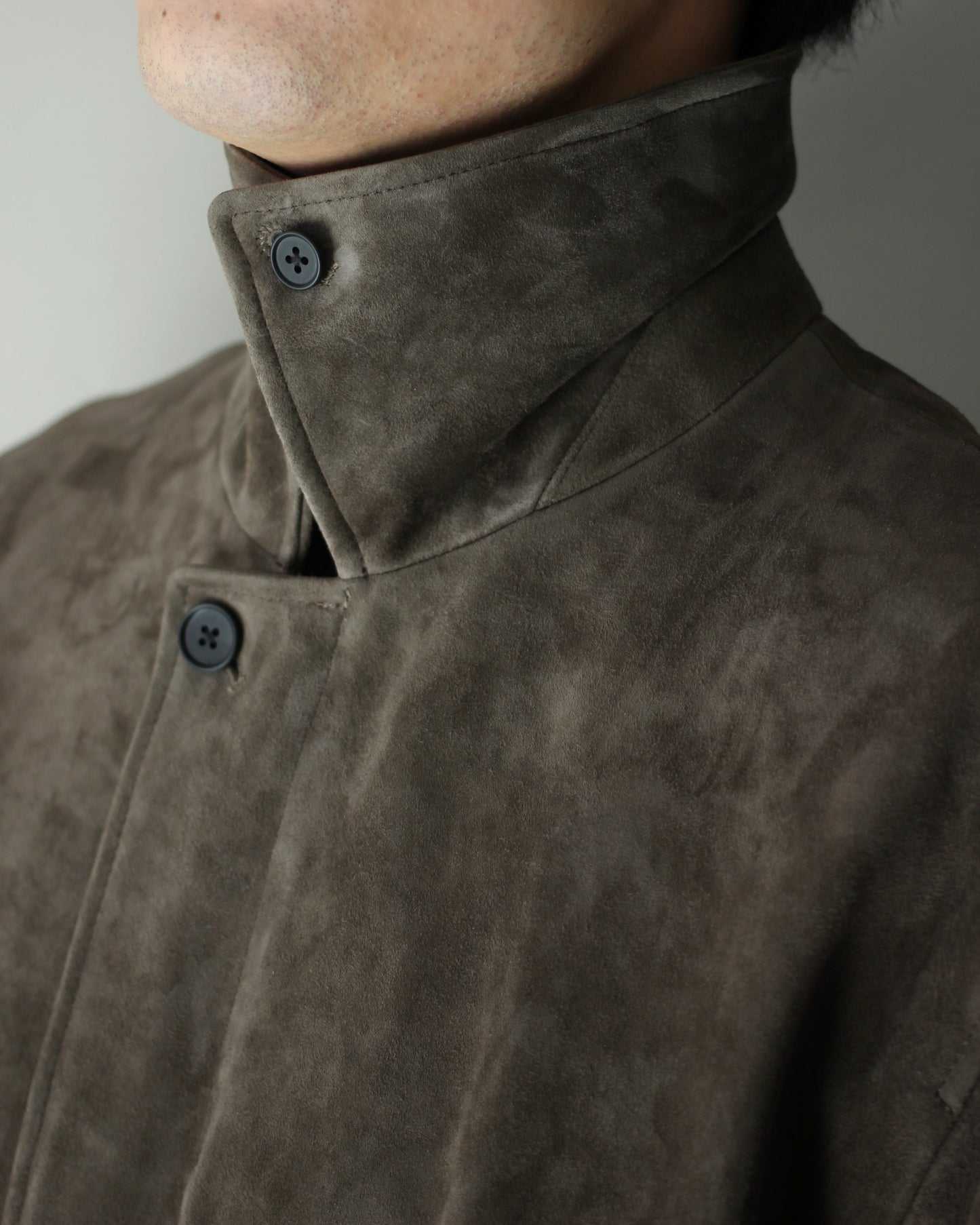 ssstein/GOAT SUEDE ZIP JACKET "OLIVE"
