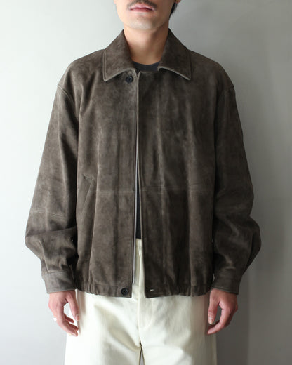 ssstein/GOAT SUEDE ZIP JACKET "OLIVE"