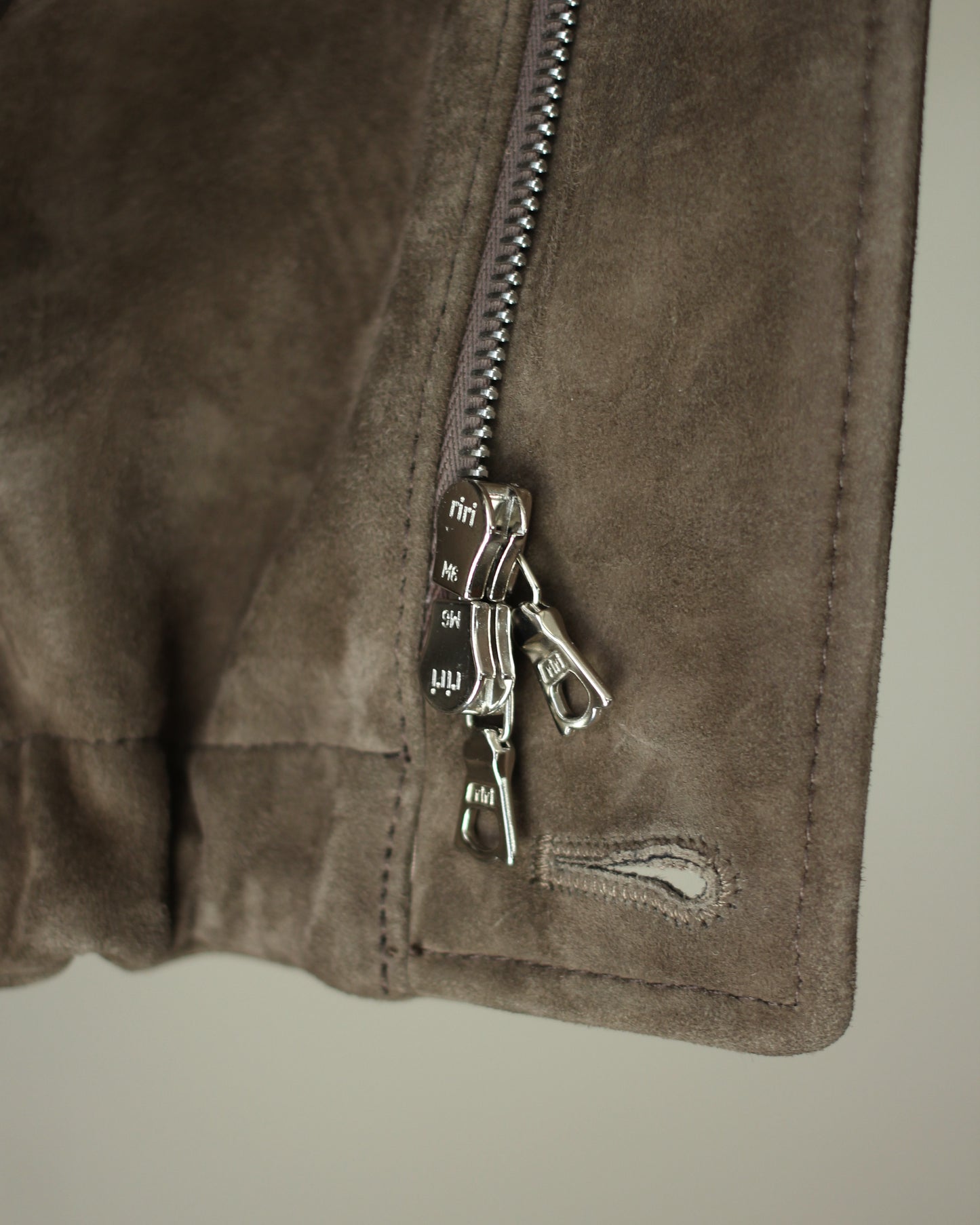ssstein/GOAT SUEDE ZIP JACKET "OLIVE"