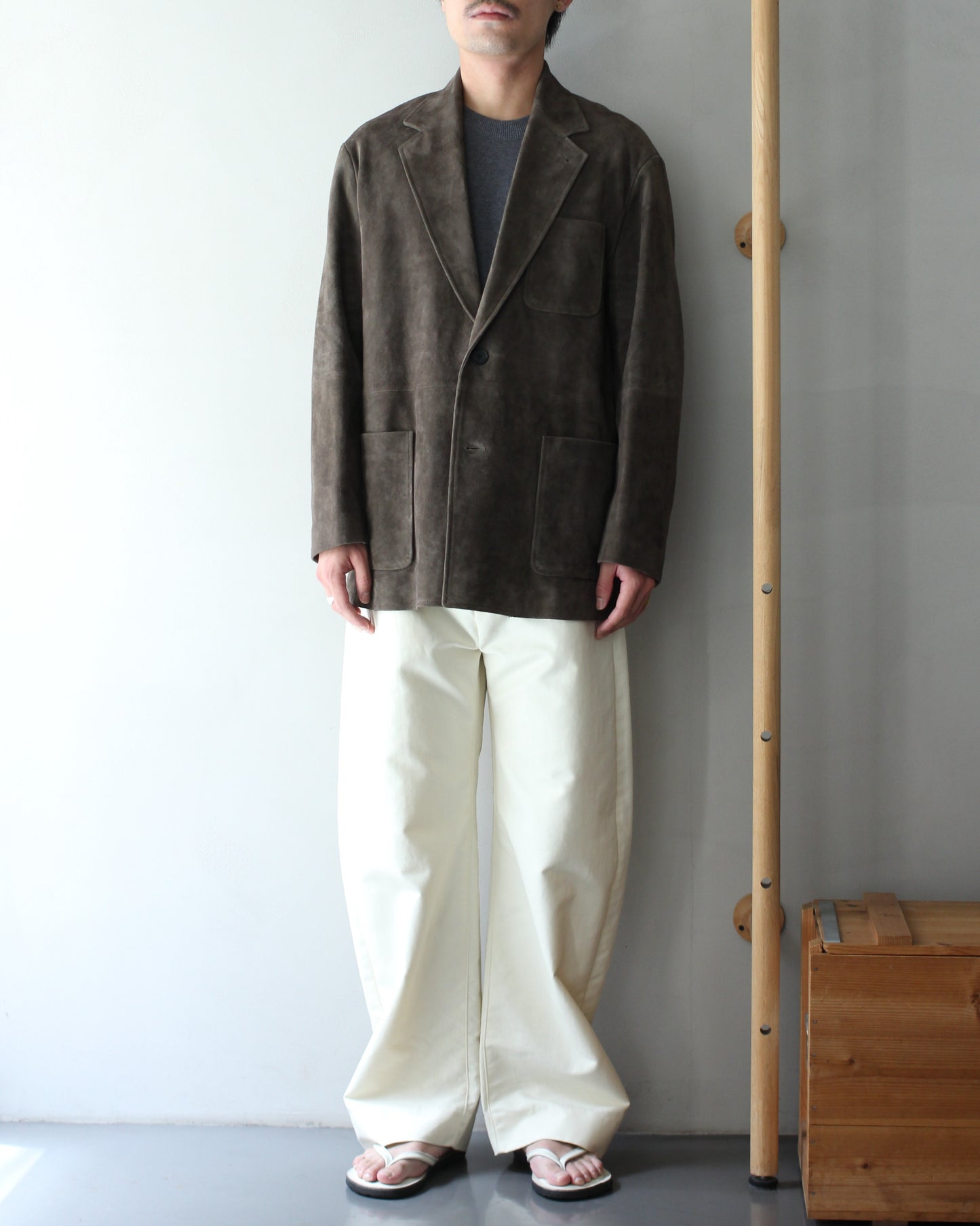 ssstein/GOAT SUEDE BLAZER "OLIVE"