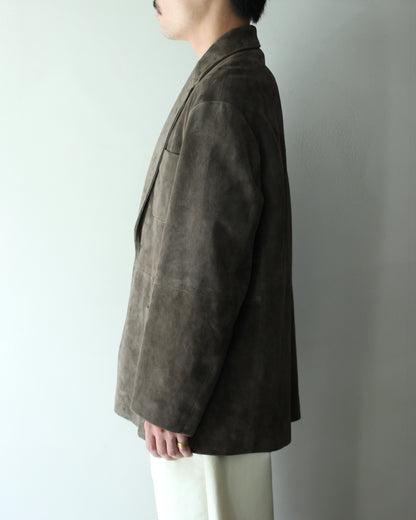 ssstein/GOAT SUEDE BLAZER "OLIVE"