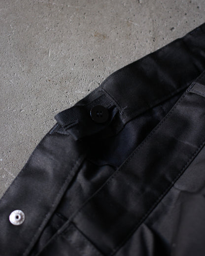 REVERBERATE/TACKED CHINO TROUSERS(STANDARD)"BLACK"