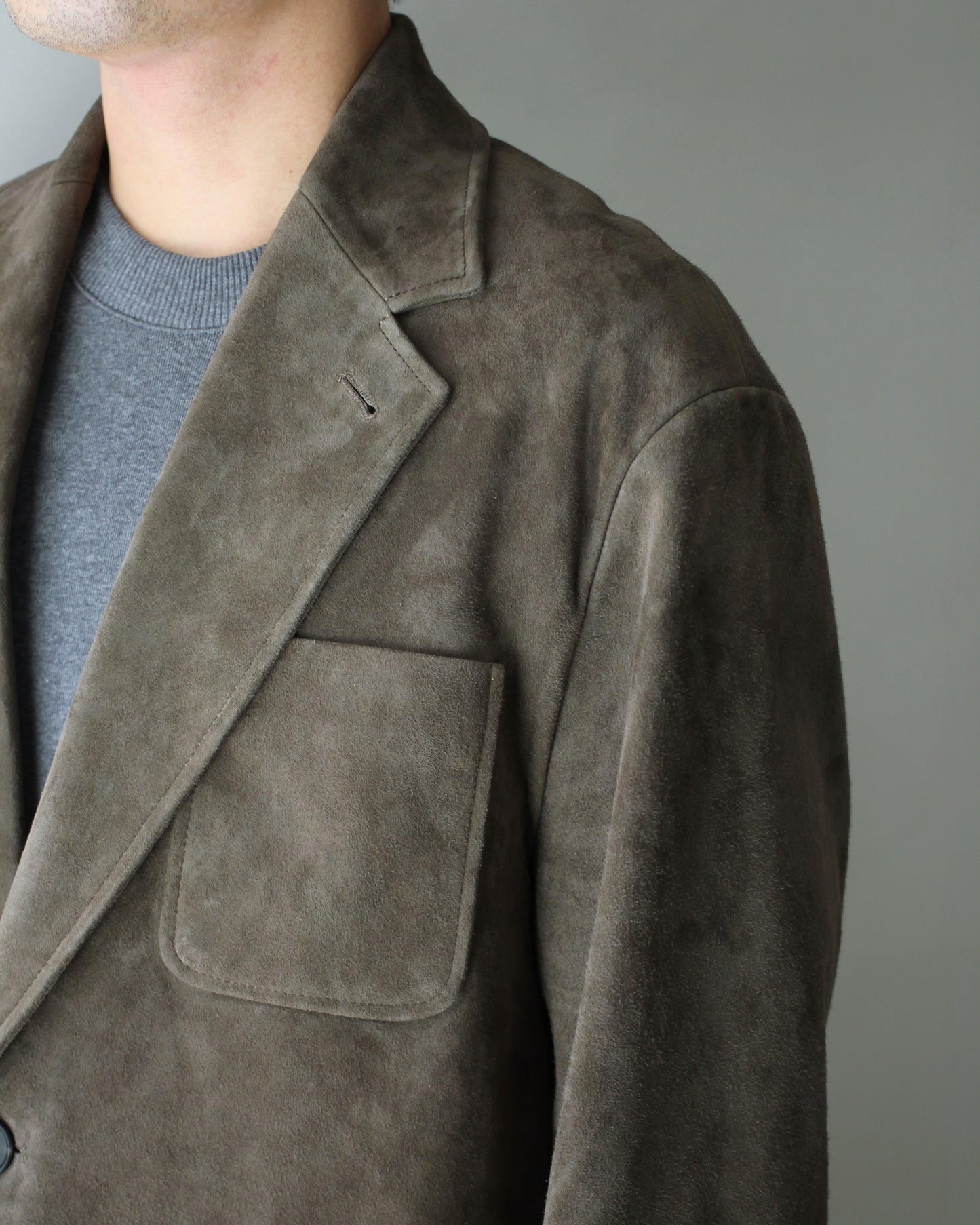 ssstein/GOAT SUEDE BLAZER "OLIVE"