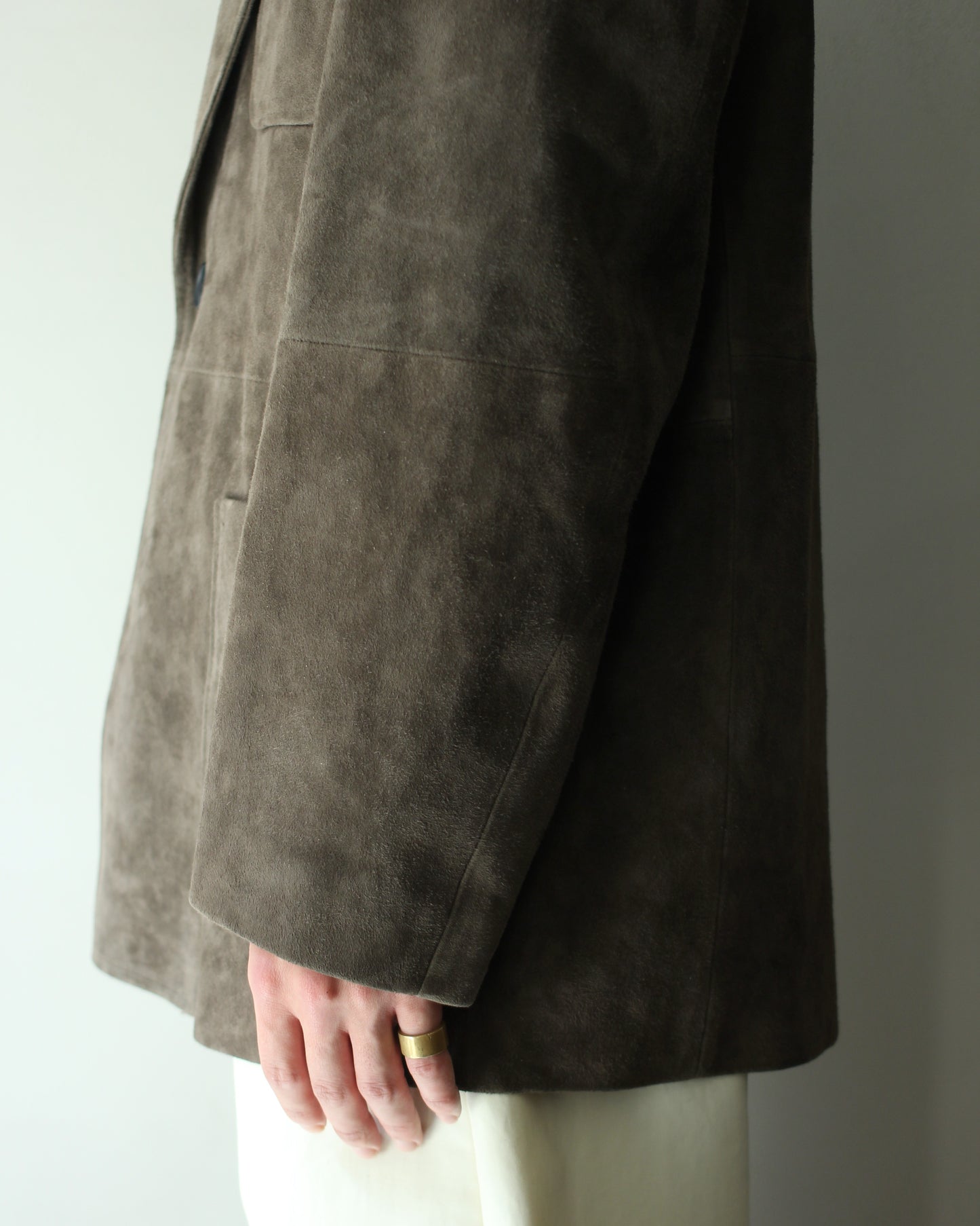 ssstein/GOAT SUEDE BLAZER "OLIVE"