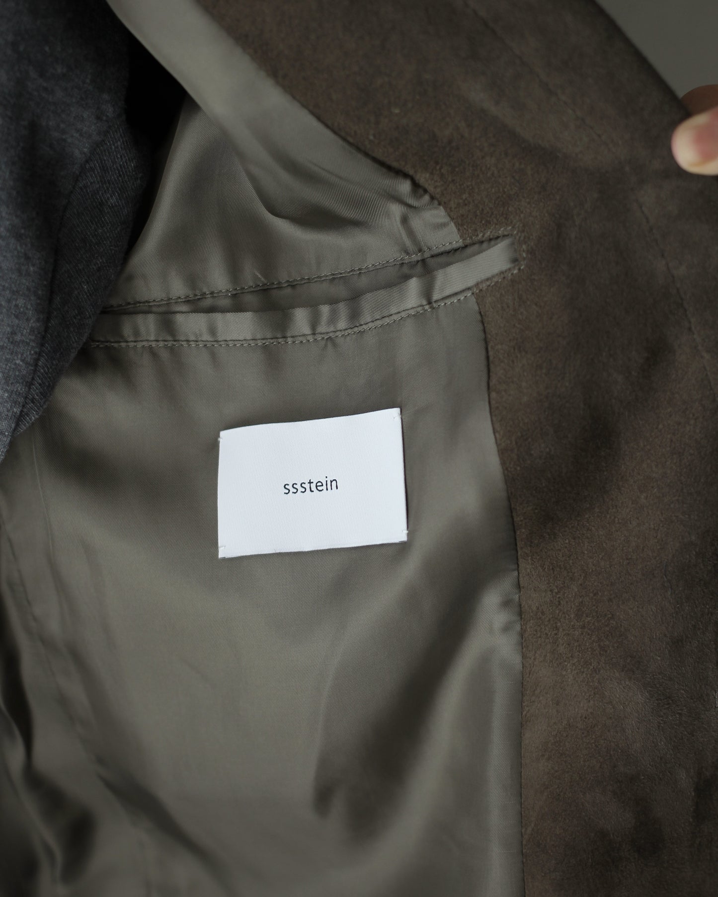ssstein/GOAT SUEDE BLAZER "OLIVE"