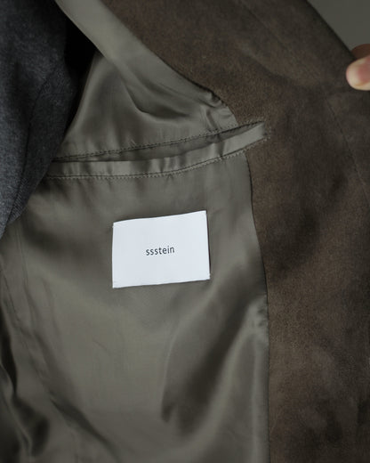 ssstein/GOAT SUEDE BLAZER "OLIVE"