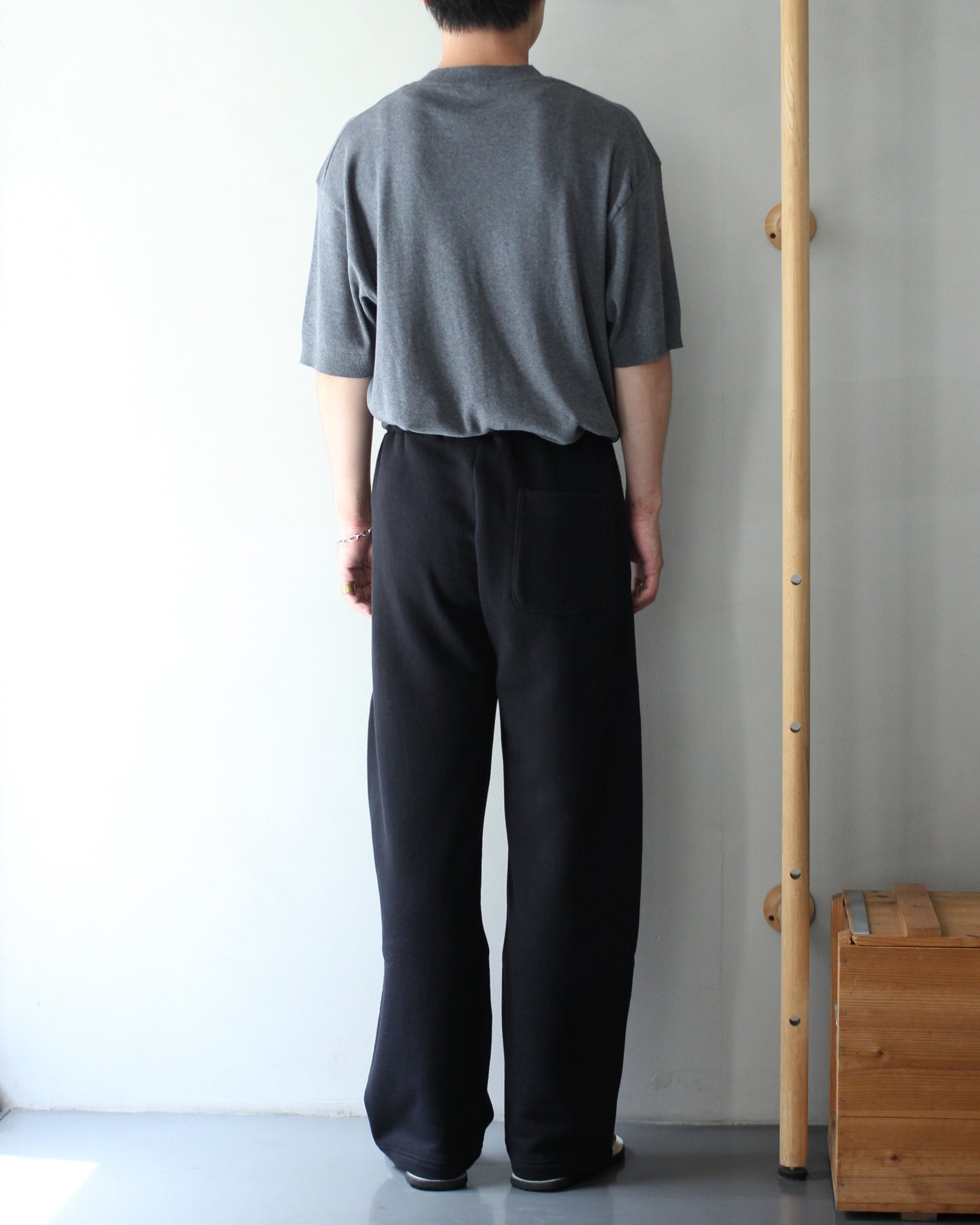 ssstein/LOOPWHEEL COTTON SWEAT PANTS  "BLACK"