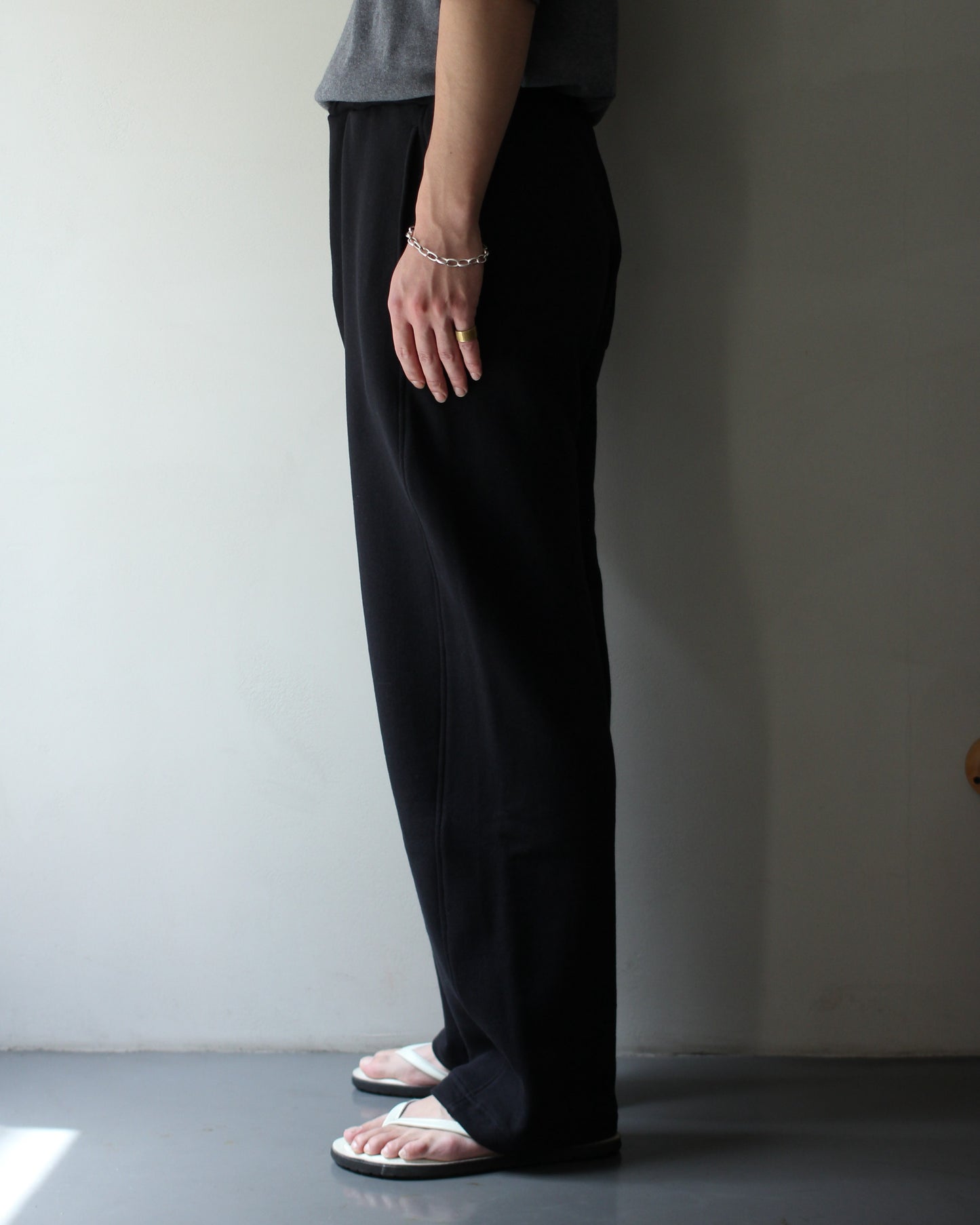 ssstein/LOOPWHEEL COTTON SWEAT PANTS  "BLACK"