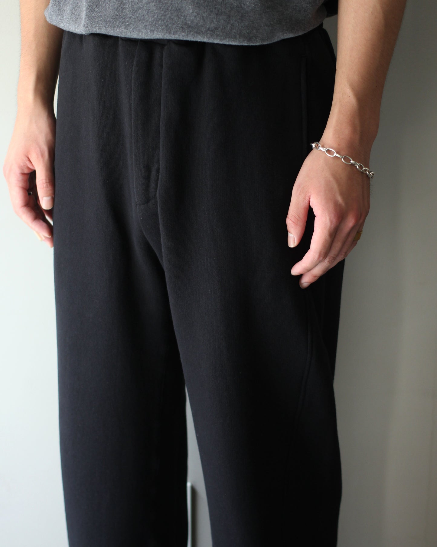 ssstein/LOOPWHEEL COTTON SWEAT PANTS  "BLACK"