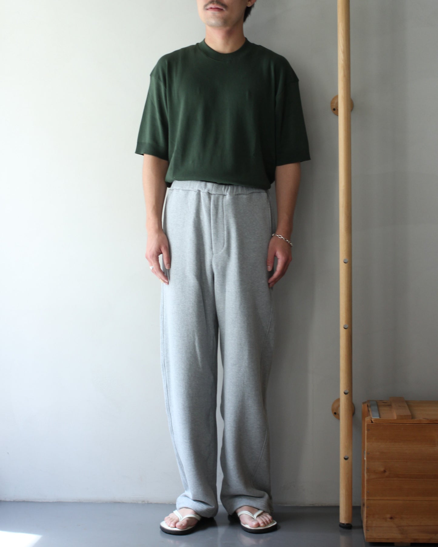 ssstein/LOOPWHEEL COTTON SWEAT PANTS  "GREY"