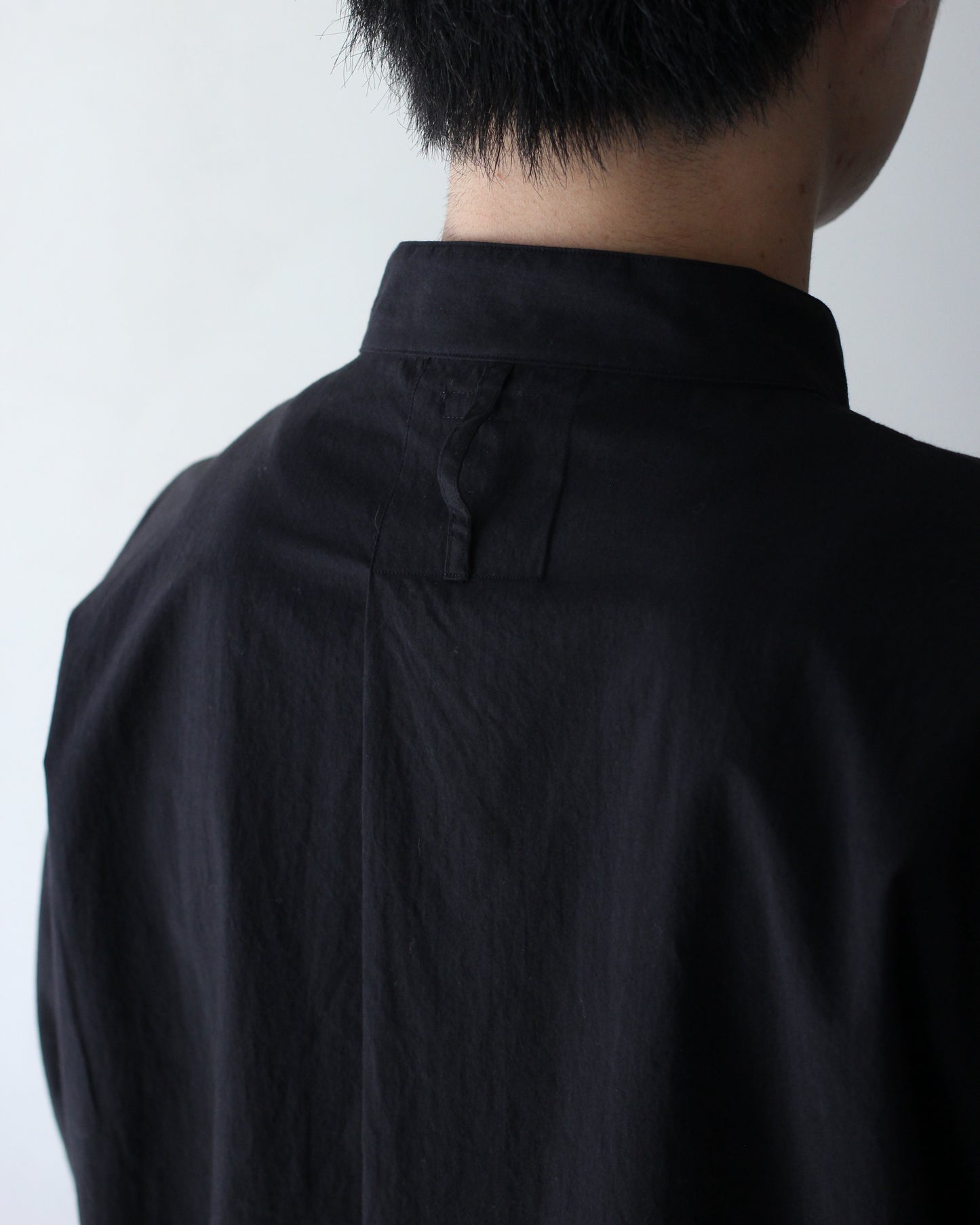 SOWBOW(蒼氓)/ type : K FRONT TUCK PULLOVER SHIRTS "BLACK"