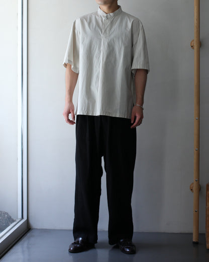 SOWBOW(蒼氓)/ type : K FRONT TUCK PULLOVER SHIRTS "NATURAL"