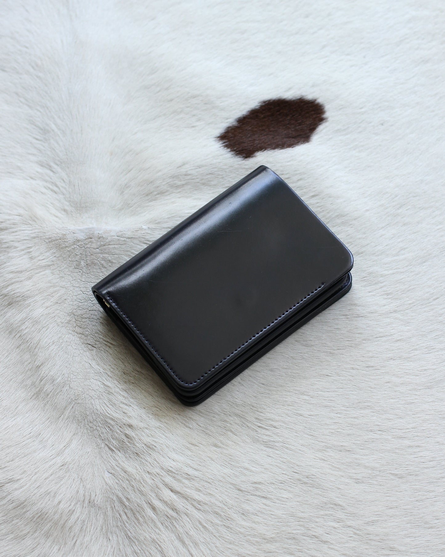 forme/Short wallet Cordovan×DOUBLE "Black×Black"
