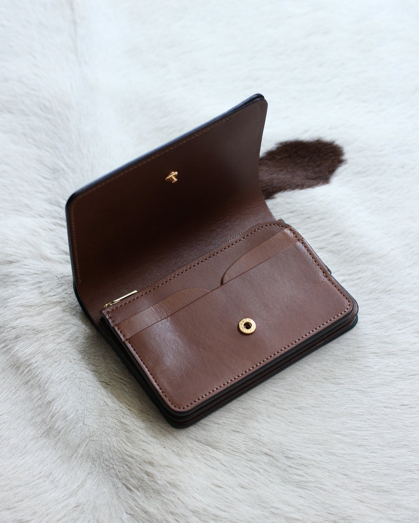 forme/Short wallet Cordovan×DOUBLE "Black×Brown"