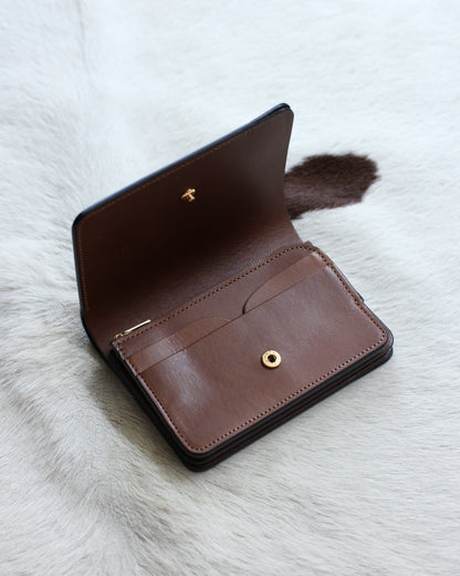 forme/Short wallet Cordovan×DOUBLE "Black×Brown"