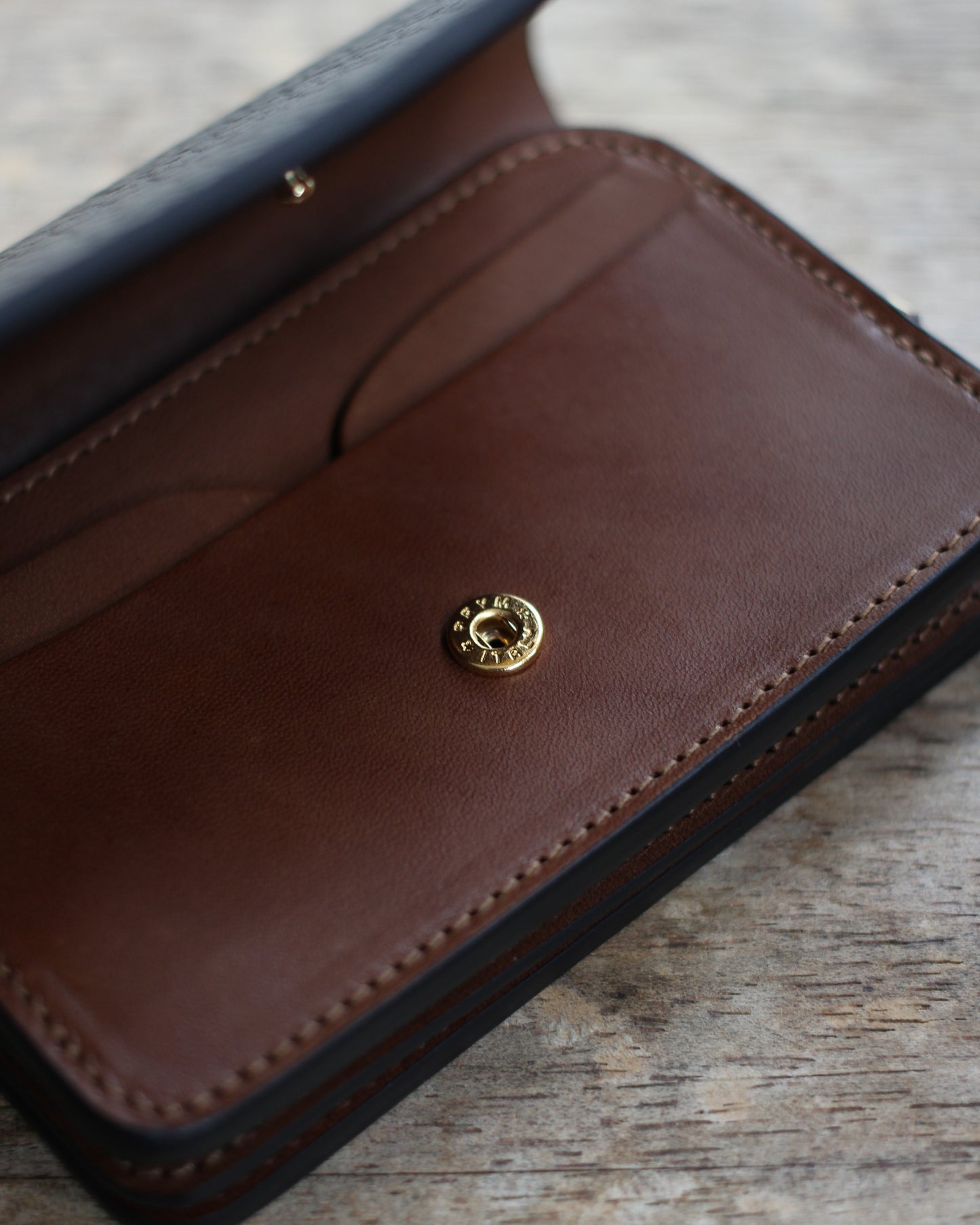 forme/Short wallet Sealskin×DOUBLE "Black×Brown"