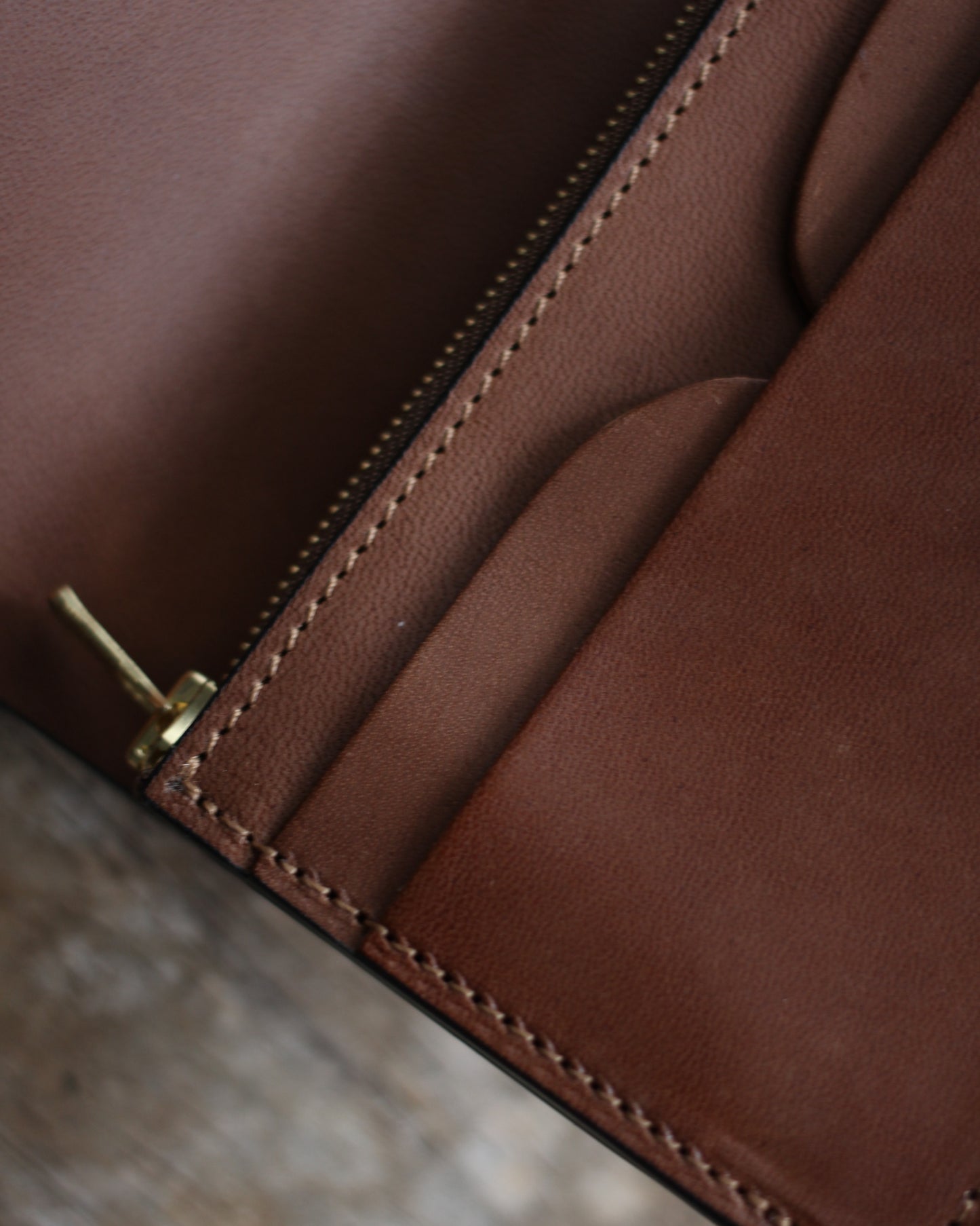 forme/Short wallet Sealskin×DOUBLE "Black×Brown"
