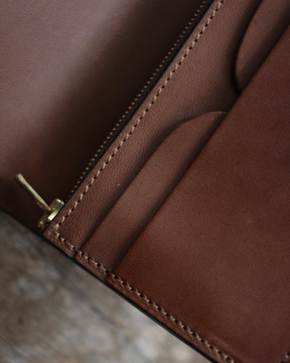 forme/Short wallet Sealskin×DOUBLE "Black×Brown"