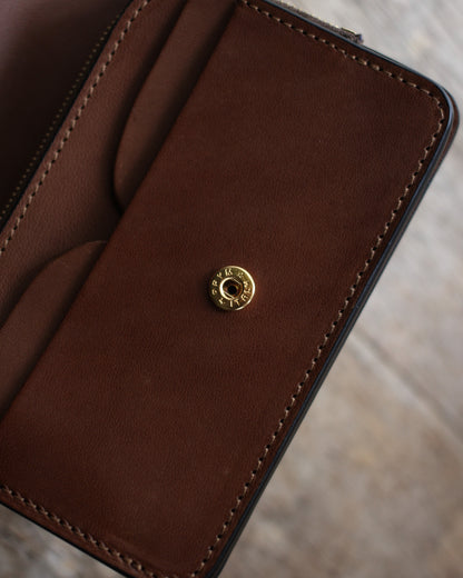 forme/Short wallet Sealskin×DOUBLE "Black×Brown"