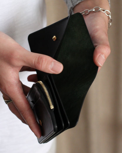 forme/Short wallet Cordovan×DOUBLE "Black×Black"