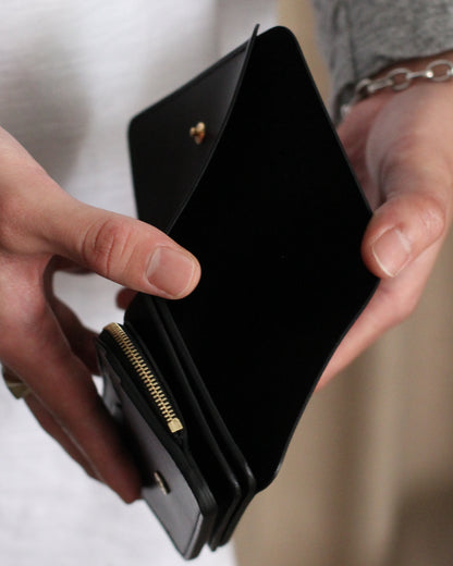 forme/Short wallet Serpentine×DOUBLE "Black×Black"