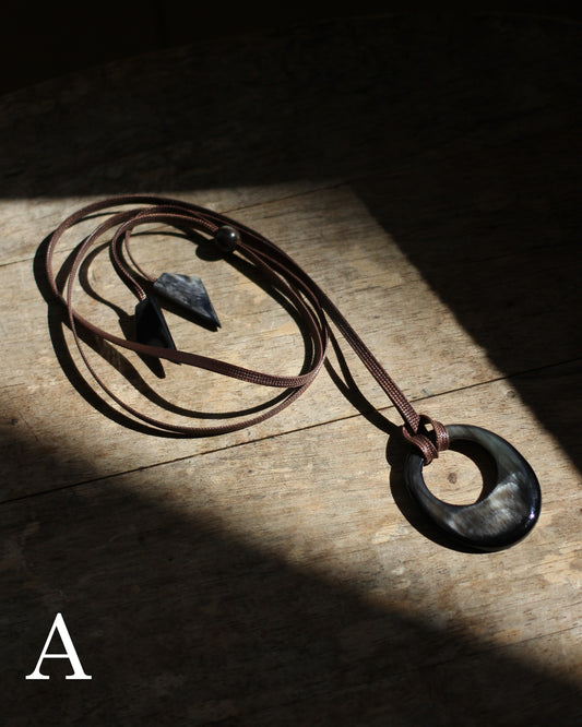 BYFK/Buffalo Horn Glasses Holder  "type 2"